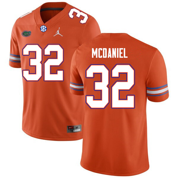 Men #32 Mordecai McDaniel Florida Gators College Football Jerseys Sale-Orange